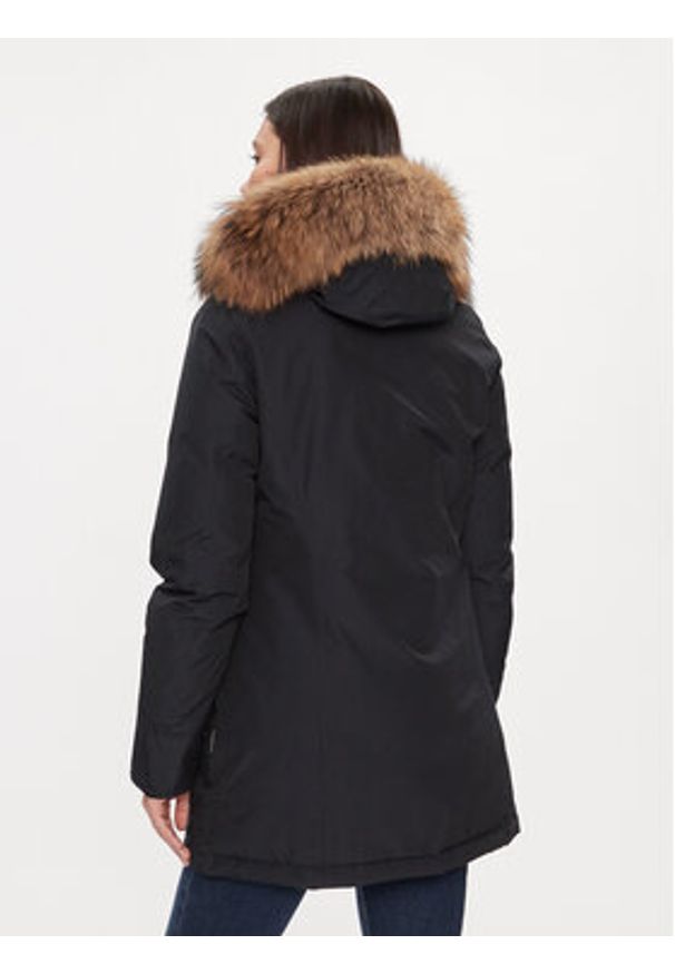 Woolrich Kurtka puchowa Arctic Raccoon CFWWOU0538FRUT0001 Granatowy Regular Fit. Kolor: niebieski. Materiał: syntetyk