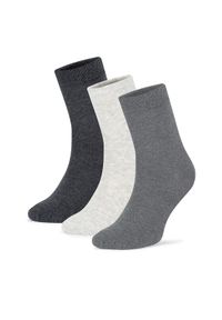 Gino Rossi Zestaw 3 par wysokich skarpet męskich 3MB-002-AW24 (3-pack) Kolorowy. Materiał: bawełna. Wzór: kolorowy