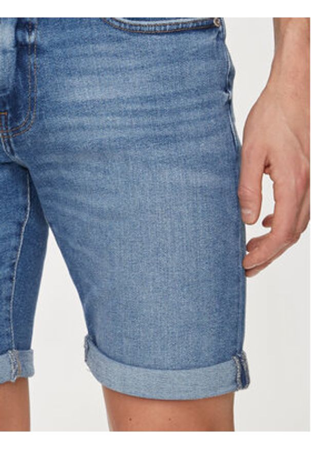 Only & Sons Szorty jeansowe Ply 22028772 Niebieski Slim Fit. Kolor: niebieski. Materiał: bawełna