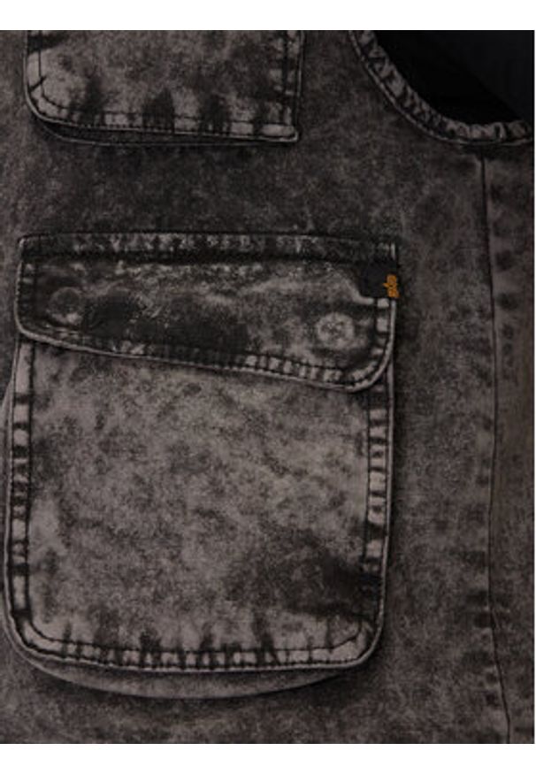Alpha Industries Kamizelka Canvas Acid Vest 156140 Czarny Regular Fit. Kolor: czarny. Materiał: bawełna