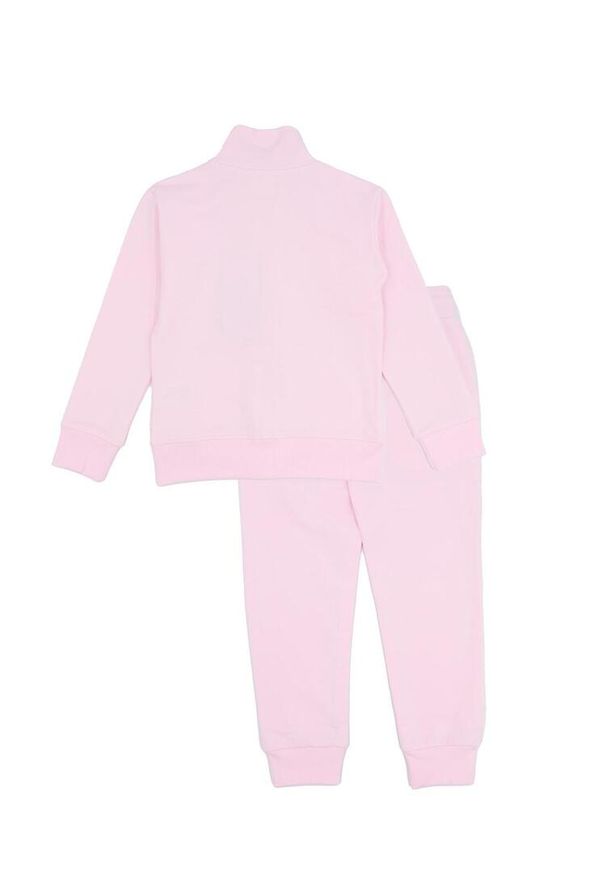 LEONE 1947 APPAREL - Dziewczęcy dres Leone zapinany na zamek błyskawiczny Chic Girl. Okazja: na uczelnię. Kolor: różowy. Materiał: dresówka. Styl: sportowy
