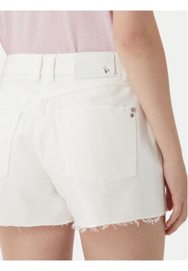 Patrizia Pepe Szorty jeansowe 2P1744/D107-W146 Biały Regular Fit. Kolor: biały. Materiał: bawełna