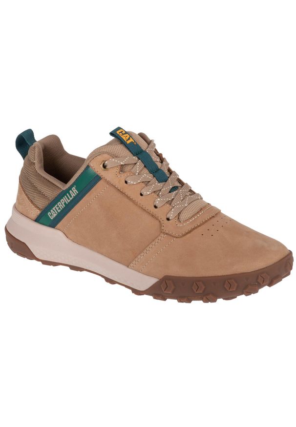 CATerpillar - Buty sportowe Sneakersy męskie, Hex Ready Lo. Kolor: beżowy. Materiał: guma, syntetyk, materiał, tkanina, zamsz. Sport: turystyka piesza