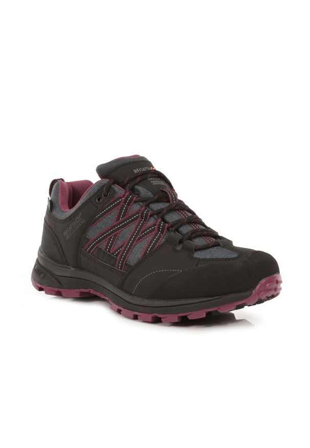 Buty trekkingowe damskie Samaris Low II Regatta. Kolor: czarny. Materiał: guma, poliester. Styl: sportowy