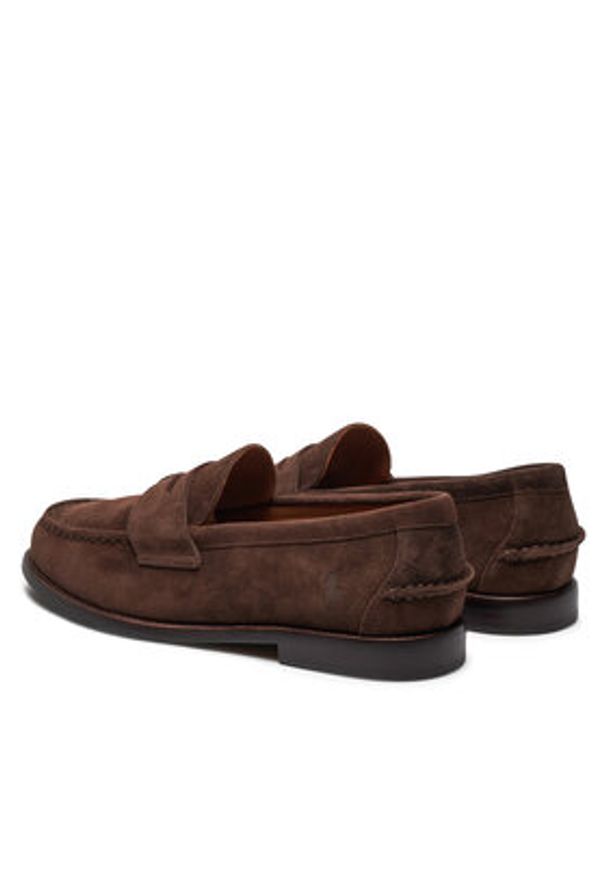 Polo Ralph Lauren Mokasyny 803945281001 Brązowy. Kolor: brązowy. Materiał: skóra, zamsz