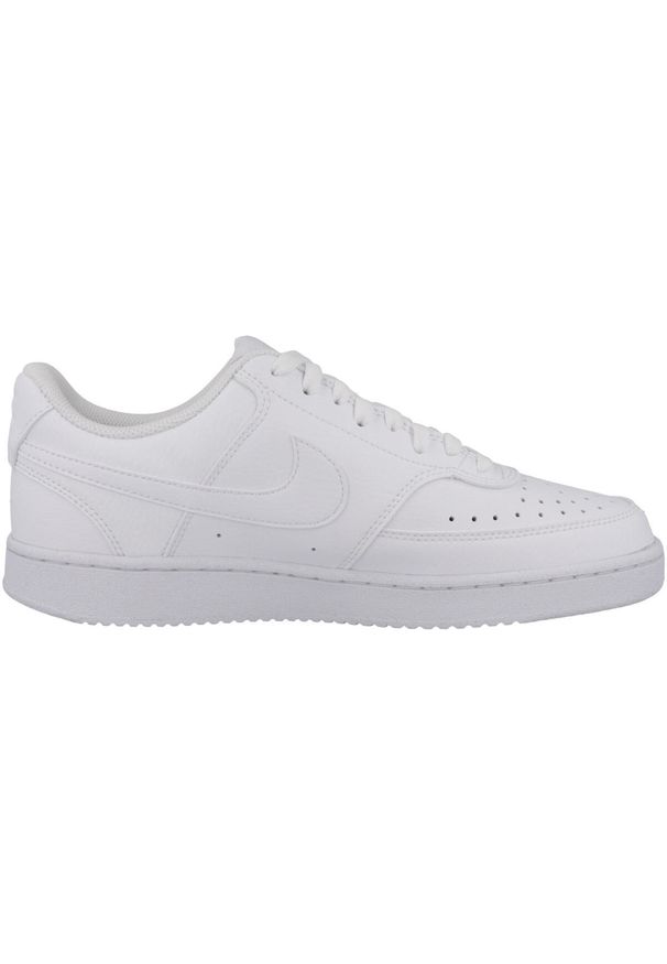Buty do chodzenia męskie Nike Court Vision Low. Okazja: na co dzień. Zapięcie: sznurówki. Kolor: biały. Materiał: materiał, syntetyk. Szerokość cholewki: normalna. Model: Nike Court. Sport: turystyka piesza