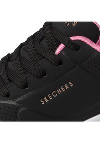 skechers - Skechers Sneakersy In My Zone 310450L/BKRG Czarny. Kolor: czarny. Materiał: skóra #4