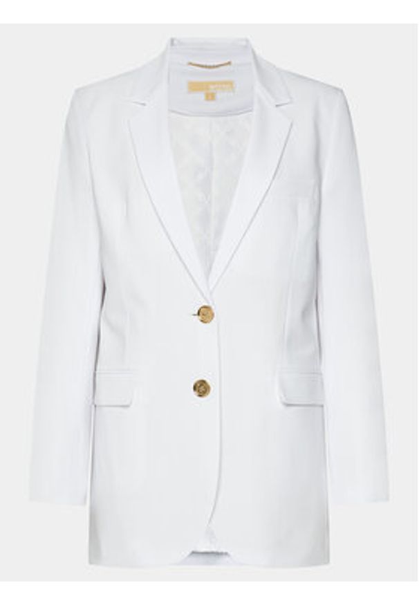 MICHAEL Michael Kors Marynarka MR3100CENX Biały Regular Fit. Kolor: biały. Materiał: syntetyk