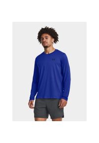 Under Armour - Koszulka longsleeve fitness męska UNDER ARMOUR z długim rękawem. Kolor: niebieski. Długość rękawa: długi rękaw. Długość: długie. Sport: fitness #1