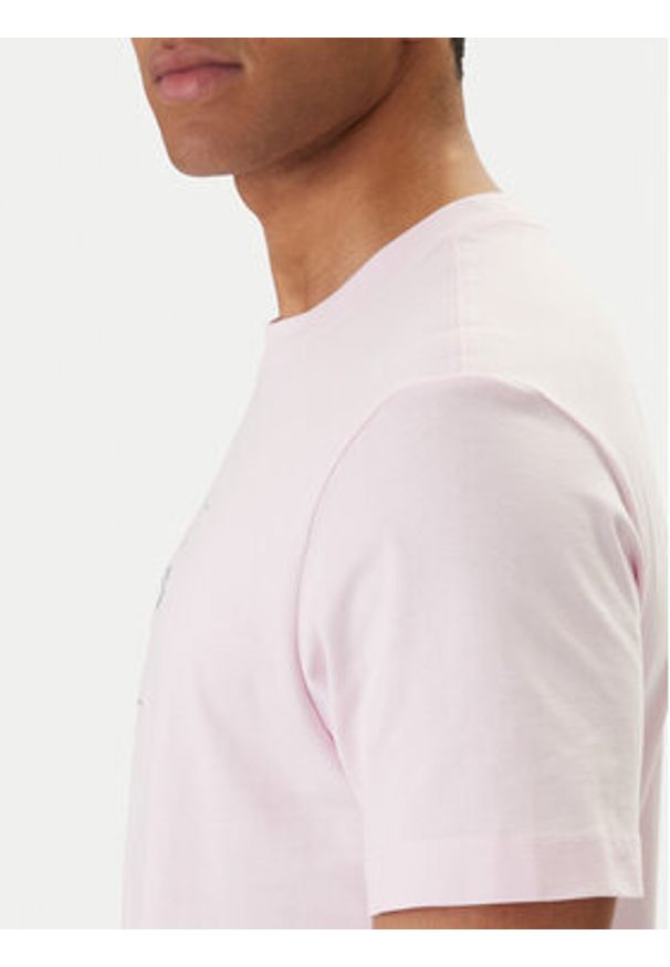 Calvin Klein Jeans T-Shirt Hero Monologo LV04RB862G Różowy Regular Fit. Kolor: różowy. Materiał: bawełna