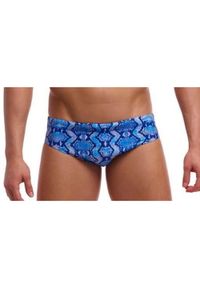 FUNKY TRUNKS - Kąpielówki męskie Funky Trunks Blue Viper - slipy. Kolor: niebieski