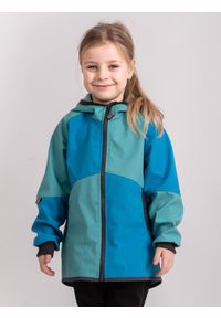 UNUO - Kurtka softshellowa dziecięca z polarem Street, Turquoise, St. Emerald. Kolor: zielony. Materiał: polar. Sezon: jesień, wiosna. Styl: street