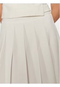 ViCOLO Spódnica plisowana TB0979 Biały Relaxed Fit. Kolor: biały. Materiał: wiskoza #3
