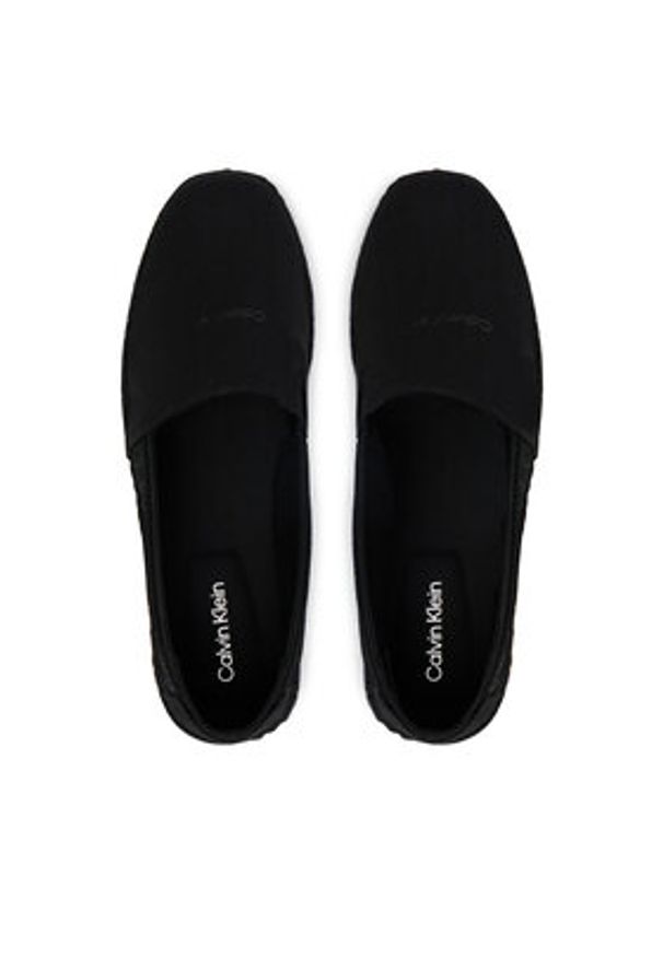 Calvin Klein Espadryle Espadrille Webbing Cv HM0HM02075 Czarny. Kolor: czarny. Materiał: materiał
