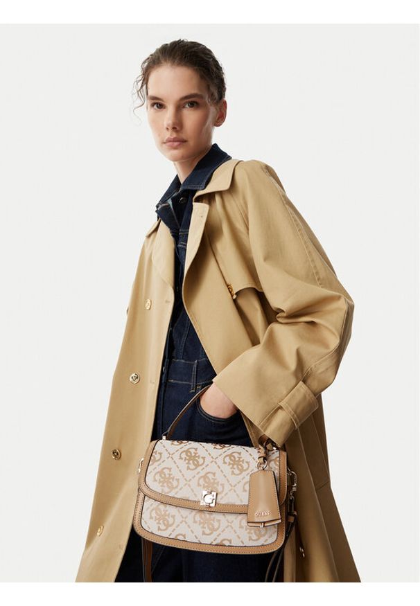 Guess Torebka HWJG97 55210 Beżowy. Kolor: beżowy. Materiał: skórzane