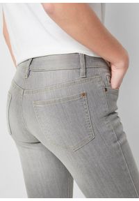 bonprix - Wygodne dżinsy ze stretchem o kroju bootcut, mid waist. Kolor: szary #3