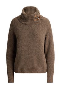 Lauren Ralph Lauren - LAUREN RALPH LAUREN Golf 200979663002 Brązowy Relaxed Fit. Typ kołnierza: golf. Kolor: brązowy. Materiał: wełna, syntetyk #3