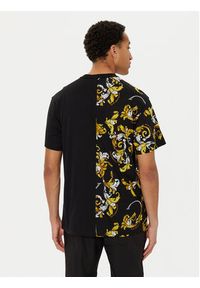 Versace Jeans Couture T-Shirt 78GAH609 Czarny Regular Fit. Kolor: czarny. Materiał: bawełna #5