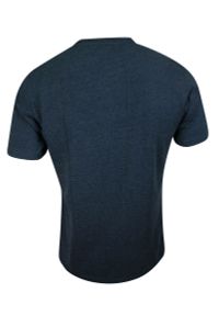 Pako Jeans - T-shirt Bawełniany, z Nadrukiem, Granatowy, Krótki Rękaw, U-neck -PAKO JEANS- Męski. Okazja: na co dzień. Kolor: niebieski. Materiał: bawełna. Długość rękawa: krótki rękaw. Długość: krótkie. Wzór: nadruk. Styl: casual