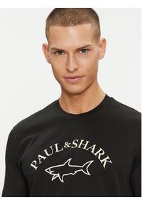 PAUL & SHARK - Paul&Shark T-Shirt 24411032 Czarny Regular Fit. Kolor: czarny. Materiał: bawełna