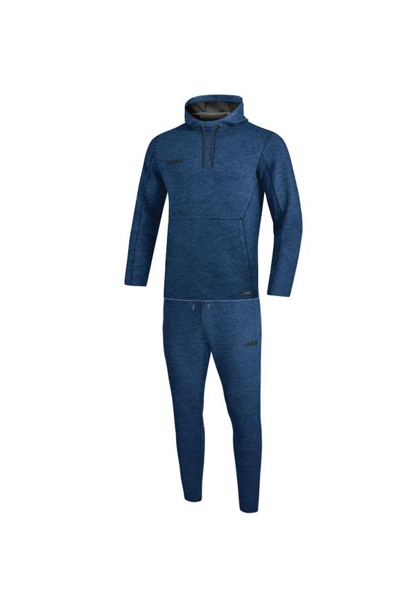 Bluza z kapturem dla kobiet Jako Premium Basic. Kolor: niebieski. Materiał: dresówka. Sport: piłka nożna