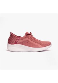 skechers - Buty do chodzenia damskie Skechers Slip-ins Ultra Flex 3.0. Kolor: różowy. Materiał: syntetyk, materiał. Szerokość cholewki: normalna. Model: Skechers Sport. Sport: turystyka piesza