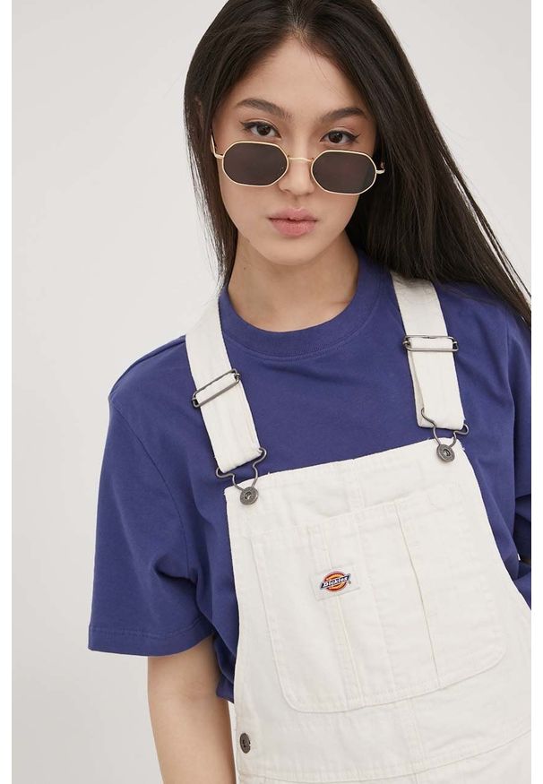 Dickies ogrodniczki damskie. Kolor: beżowy