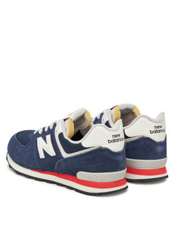 New Balance Sneakersy GC574VPN Niebieski. Kolor: niebieski. Materiał: zamsz, skóra. Model: New Balance 574