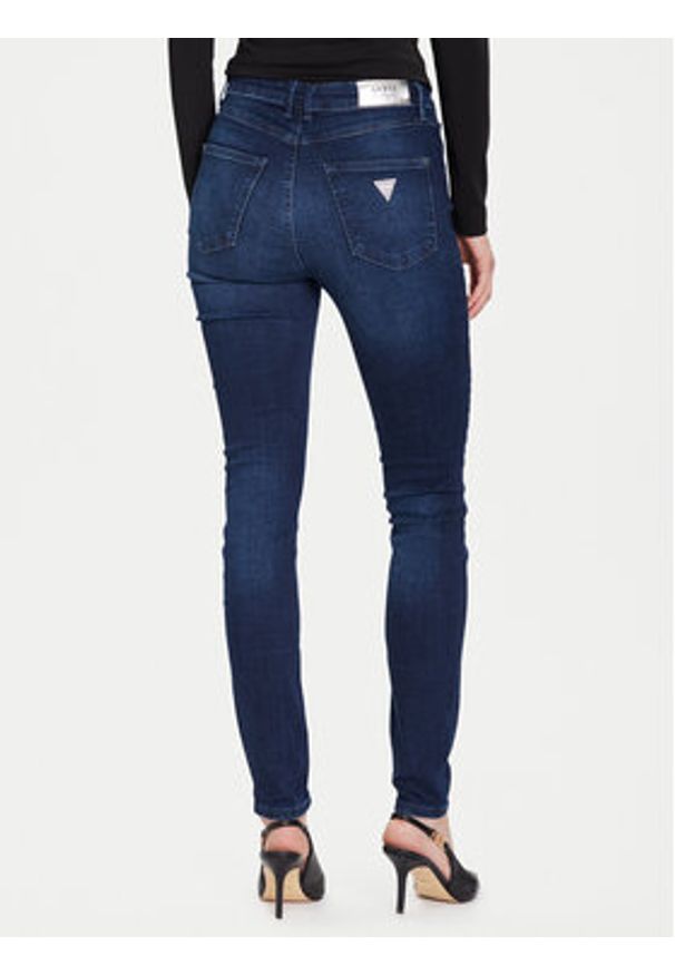 Guess Jeansy W5BA46 D0791 Niebieski Skinny Fit. Kolor: niebieski