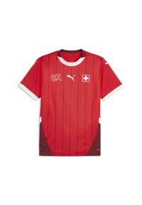 Puma - Męska, domowa koszulka reprezentacji Szwajcarii w piłce nożnej 2024 PUMA. Kolor: czerwony. Sport: piłka nożna #1