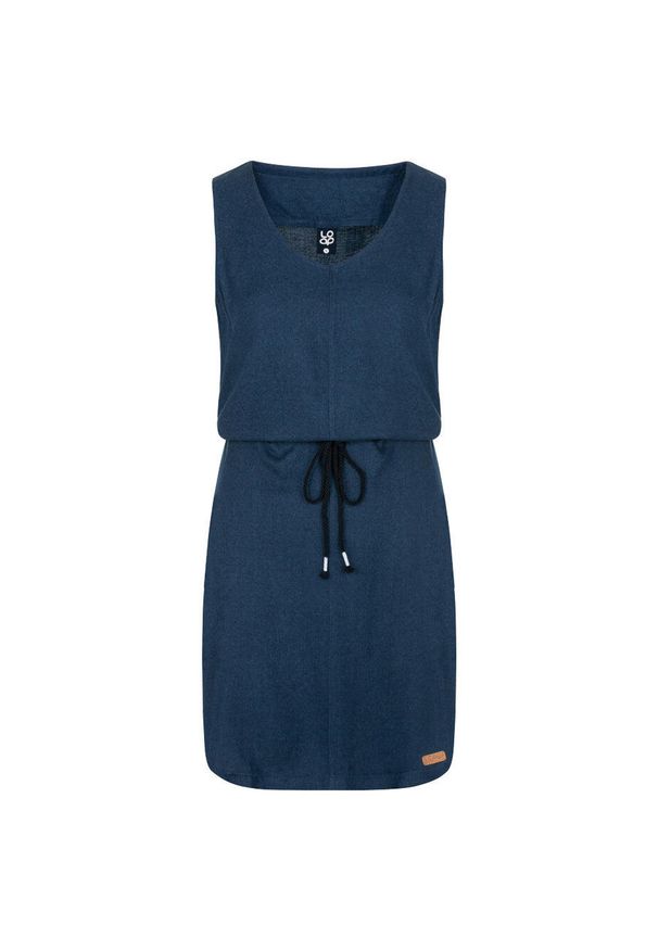 ZSPORT - Elegancka sukienka bez rękawów dla kobiet - Necla M z miękkiej bawełny. Kolor: fioletowy. Materiał: bawełna. Długość rękawa: bez rękawów. Sezon: lato. Typ sukienki: sportowe. Styl: elegancki