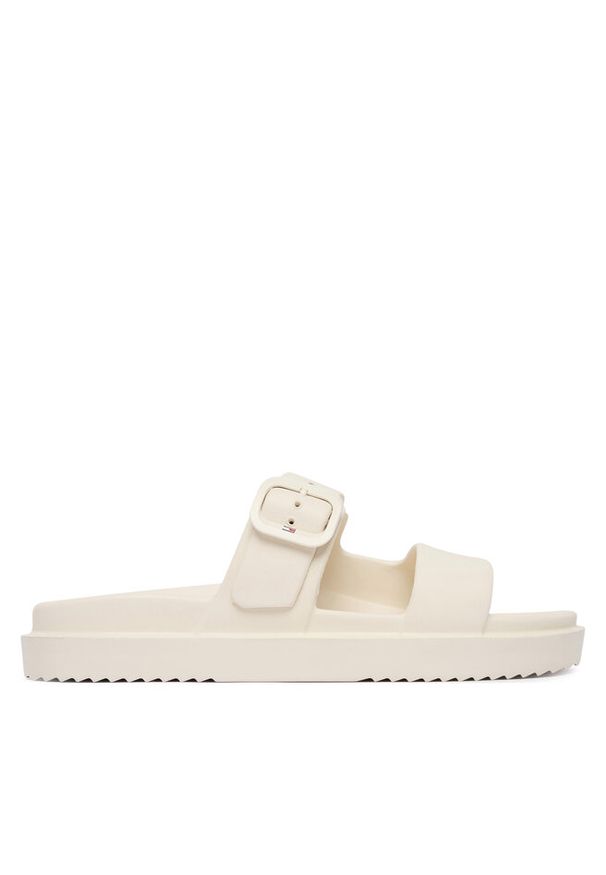 TOMMY HILFIGER - Klapki Tommy Hilfiger. Kolor: biały