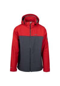TRESPASS - Męska Kurtka Soft Shell Moyler DLX. Kolor: czerwony. Materiał: softshell. Sport: turystyka piesza