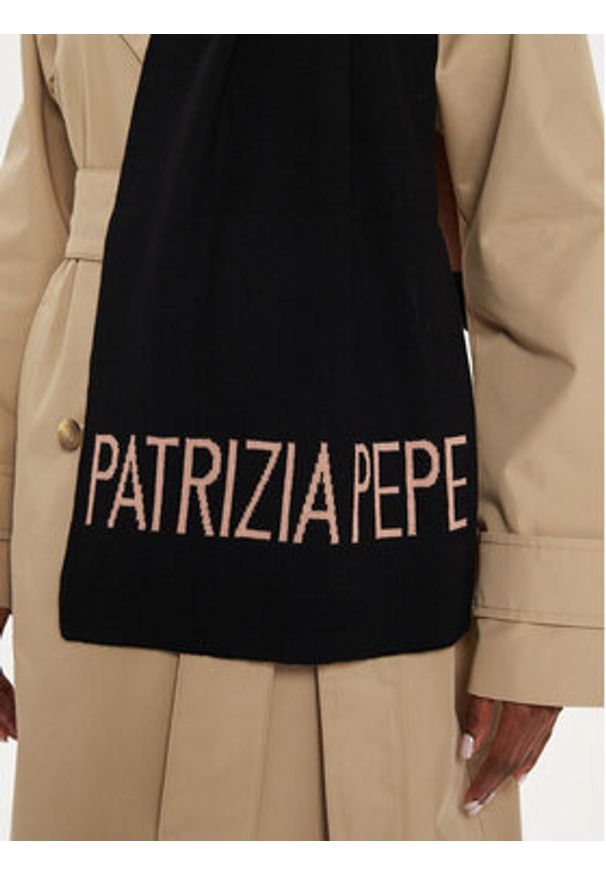 Patrizia Pepe Szalik 8F9239/A6B2-X1HM Czarny. Kolor: czarny. Materiał: materiał