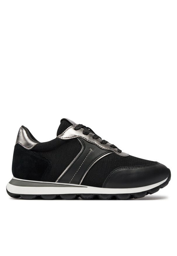 Geox Sneakersy D Spherica Vseries D45F4A 01485 C9999 Czarny. Kolor: czarny. Materiał: materiał