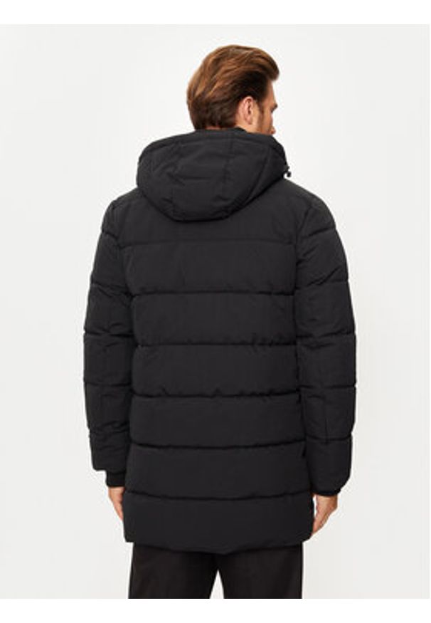 Karl Lagerfeld - KARL LAGERFELD Kurtka puchowa 505035 544586 Czarny Regular Fit. Typ kołnierza: dekolt w karo. Kolor: czarny. Materiał: syntetyk