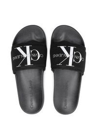 Calvin Klein Jeans Klapki Slide Monogram Co YM0YM00061 Czarny. Kolor: czarny. Materiał: materiał #6