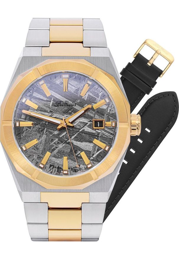 BALTICUS - Zegarek Balticus Zegarek męski Balticus BLT-BALSDNMBCD srebrny. Kolor: srebrny