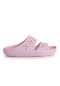 Crocs Klapki Classic Floral Cutout Sandal 210966 Różowy. Kolor: różowy