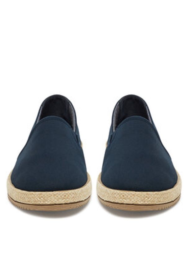 Lanetti Espadryle MF1594-1 Granatowy. Kolor: niebieski. Materiał: materiał