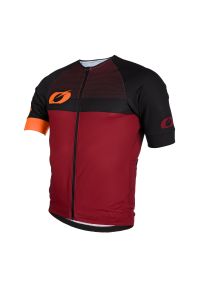 O'NEAL - Kolarska koszulka rowerowa O`Neal AERIAL SPLIT red/orange. Kolor: pomarańczowy, czerwony, czarny, żółty, wielokolorowy. Sport: kolarstwo