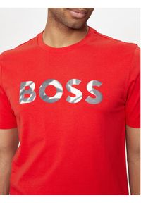 BOSS - Boss T-Shirt Thompson 15 50513382 Czerwony Regular Fit. Kolor: czerwony. Materiał: bawełna