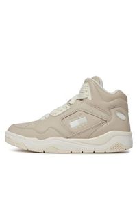 Tommy Jeans Sneakersy Tjw New Basket Mc EN0EN02379 Beżowy. Kolor: beżowy. Materiał: skóra #5