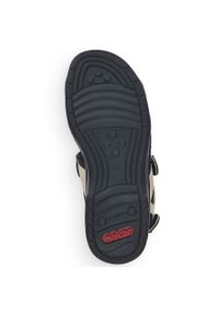Komfortowe sandały damskie sportowe na rzepy beżowe Rieker 64582-60 beżowy. Zapięcie: rzepy. Kolor: beżowy. Styl: sportowy #9