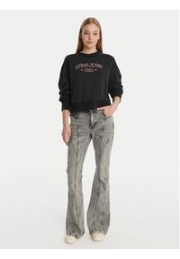 Guess Jeans Bluza W6RQ04 KCPR1 Czarny Regular Fit. Kolor: czarny. Materiał: bawełna #5