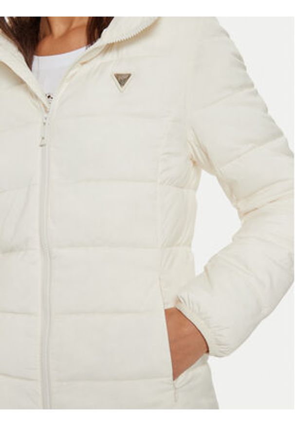 Guess Kurtka puchowa New Aleta V4YL05 WF3X0 Écru Regular Fit. Materiał: syntetyk
