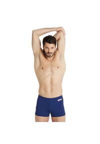 Męski Krótki Krótki Kostium Kąpielowy Arena Team Swim Dorosłych. Kolor: biały, wielokolorowy, niebieski. Materiał: poliester. Długość: krótkie