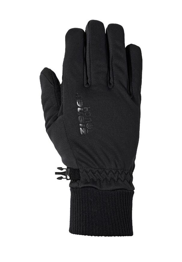 Rękawiczki softshell Ziener Idaho GTX INF Touch. Kolor: czarny. Materiał: softshell