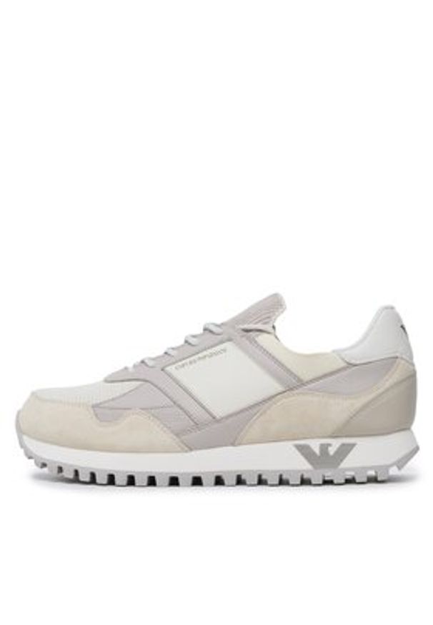 Emporio Armani Sneakersy X4X616 XN632 S730 Szary. Kolor: szary. Materiał: zamsz, skóra