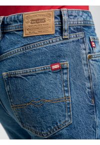 Big-Star - Spodnie jeans damskie proste z kolekcji Authentic 400. Kolor: niebieski. Wzór: aplikacja, haft. Sezon: lato. Styl: sportowy, klasyczny, elegancki, vintage